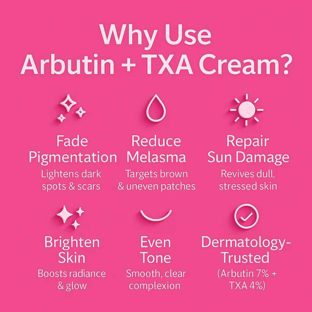Arbutin 7% + Tranexamic Acid 4% Brightening Cream – 50ml