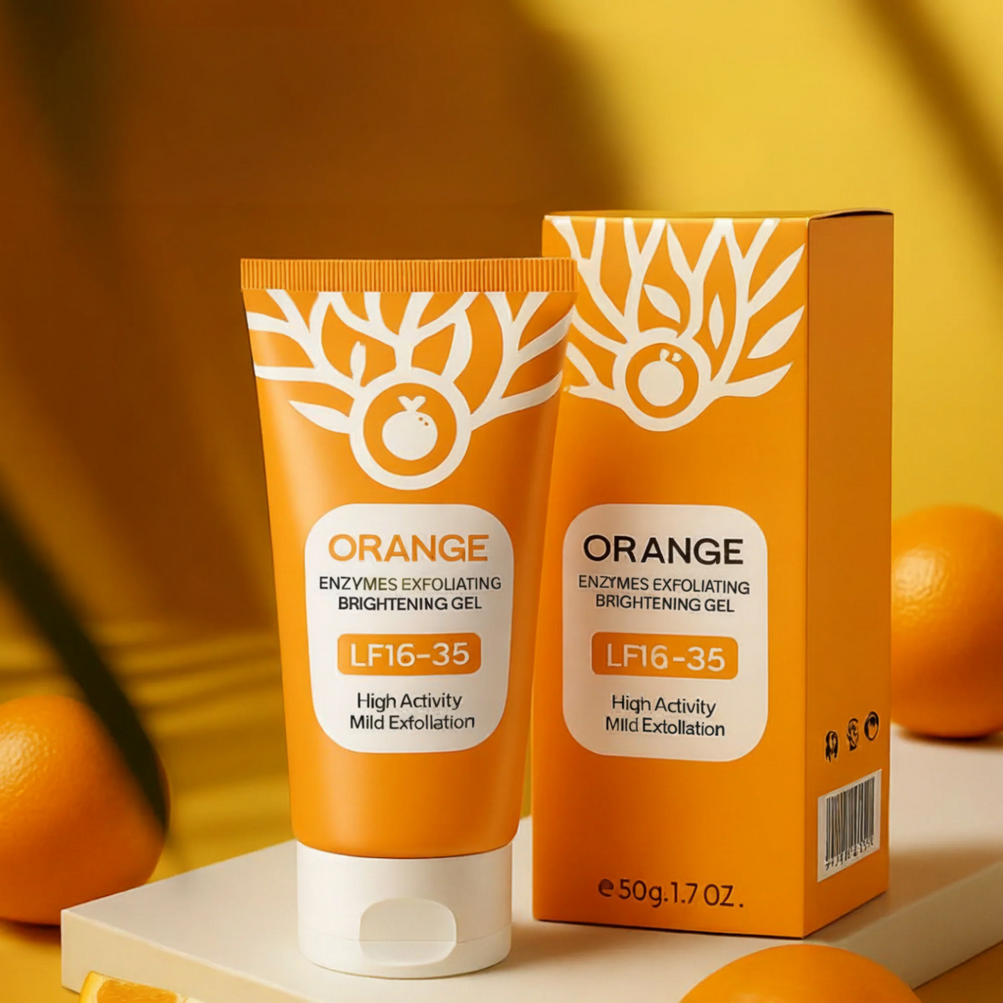 Orange Enzyme Exfoliating Gel |  Skin Care Gel Brightening Facial Cleanser | 100g