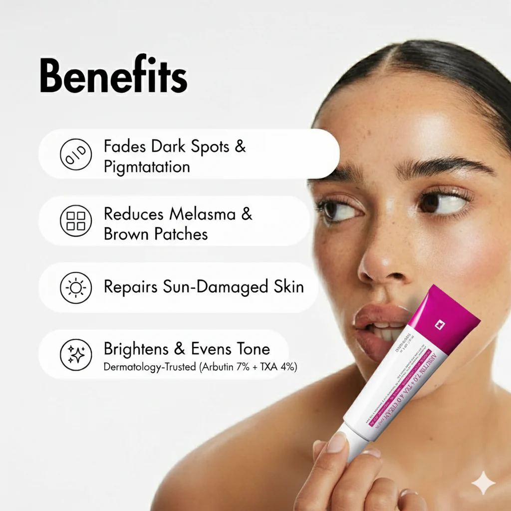 Arbutin 7% + Tranexamic Acid 4% Brightening Cream – 50ml